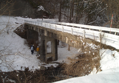 橋梁修繕工事前の状況の写真